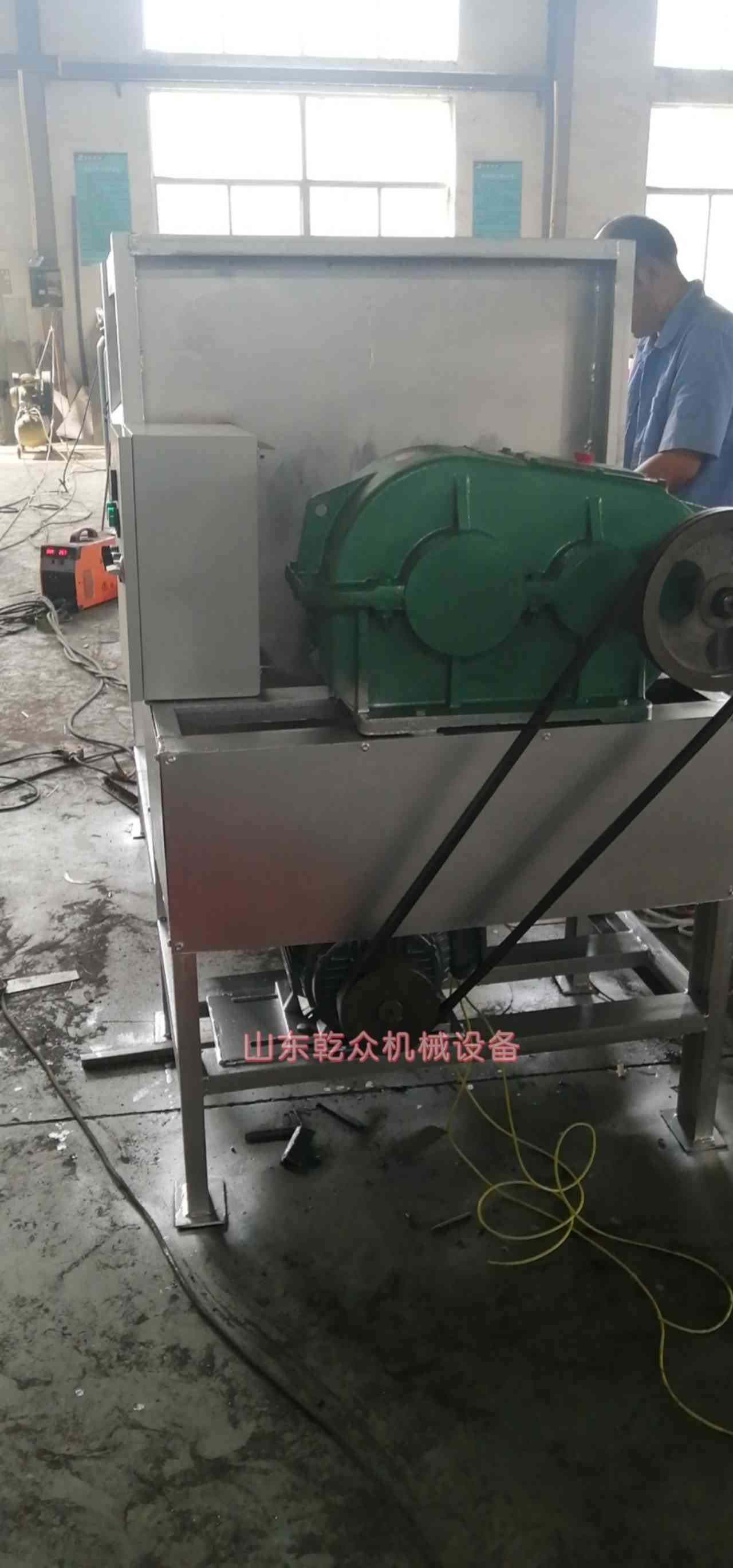 一吨不锈钢电加热卧式搅拌机发货韩国
